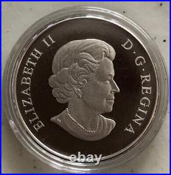 2015 CANADA $100 PURE SILVER MATTE PROOF UNC 1 Oz. Elizabeth II CANADIAN HORSE