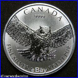 2015 CANADA 1 OZ SILVER GREAT HORNED OWL CANADIAN COIN USA SELLER IN STOCK