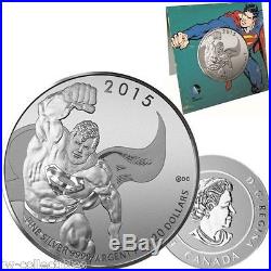 2015 CANADA DC-COMICS SUPERMAN $20 for $20.9999 Fine Silver Coin #18 in Series