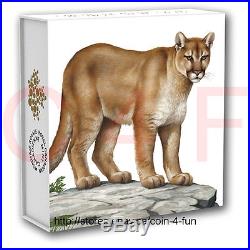 2015 Canada $100 for $100 #7 Wildlife in Motion Cougar 1 oz Pure Silver Coin
