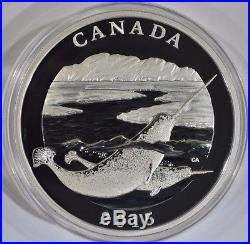 2015 Canada $125 Fine Silver Half-Kilo Coin the Narwhal Conservation Series