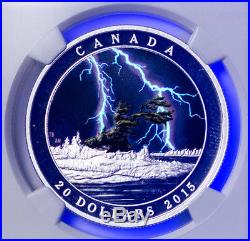 2015 Canada $20 1 Oz Silver Weather Summer Storm NGC PF69 UC ER SKU36718