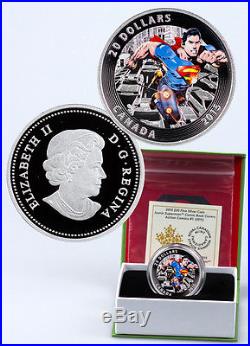 2015 Canada $20 Colorized Proof Silver Superman Action Comics #1 In OGP SKU36261