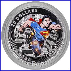 2015 Canada $20 Colorized Proof Silver Superman Action Comics #1 In OGP SKU36261