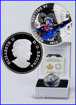 2015 Canada $20 Colorized Proof Silver Superman Unchained #2 In OGP SKU36263