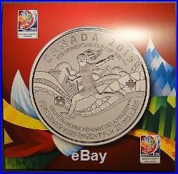 2015 Canada $20 Dollar. 9999 Fine Silver FIFA Women's World Cup coin