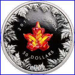 2015 Canada $50 5 Oz Proof Silver Murano Maple Leaf Autumn Radiance SKU40957