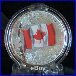 2015 Canada 50th Anniversary Canadian Flag $25 Silver Coloured Coin $20 for $20