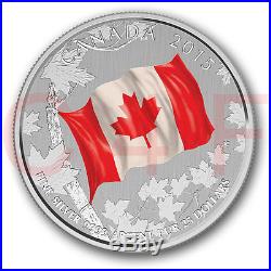 2015 Canada 50th Anniversary Canadian Flag $25 Silver Coloured Coin $20 for $20