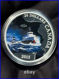 2015 Canada Commemorative Lost Ships Edmund Fitzgerald Silver Coin