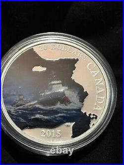 2015 Canada Commemorative Lost Ships Edmund Fitzgerald Silver Coin