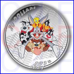 2015 Canada Looney TunesT Merrie Melodies 1 oz $20 Silver Coin + Crate
