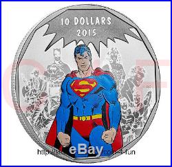 2015 Canada Superman DC Comics Originals Legacy 1/2 oz $10 Pure Silver Coin