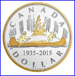 2015 Canada Voyageur Renewed Pure Silver Dollar 2 Oz Proof $1 Masters Club