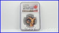 2015 Canada Year Of The Sheep Colorized Ultra Cameo Pf70 9999 Fine Silver Coin