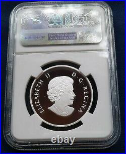 2015 Ngc Pf 69 Ultra Cameo Silver $10 Splendid Surroundings Canoe Across Canada