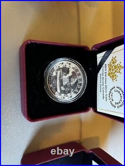 2015 Silver $10 Canoe Across Canada Full Set With Display Canoe And Boxes