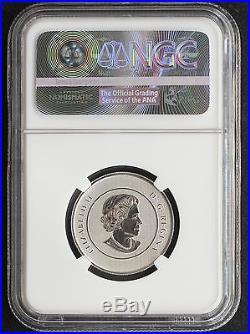 2015 Silver $25 Canada 50th Anniv Canadian Flag NGC SP70 Colorized Special Proof