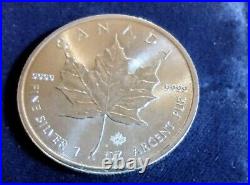 2016 5 Dollar 9999 Fine Silver 1 oz Argent Pur Canada Elizabeth II Coin
