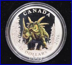 2016 Canada $10 Fine Silver Coin Day of The Dinosaurs 3 Coin Set