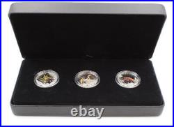 2016 Canada $10 Fine Silver Coin Day of The Dinosaurs 3 Coin Set