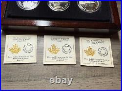 2016 Canada $10 Fine Silver Coin Reflection Of Wildlife 3 Coin Set BOX COA OGP