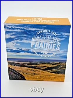 2016 Canada 200 Dollars Silver Canada's Vast Prairies With OGP RCM Proof 9999 Pure