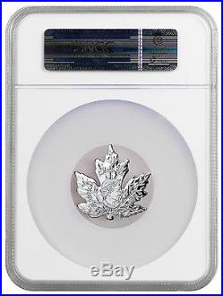 2016 Canada $20 1 Oz Colorized Silver Maple Leaf Shaped NGC PF69 UC ER SKU41742