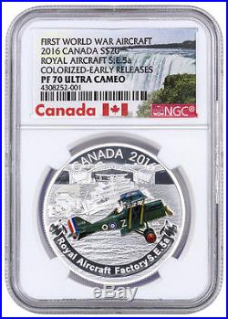 2016 Canada $20 1 Oz Silver Aircraft 1st WW Factory S. E. NGC PF70 UC ER SKU39076