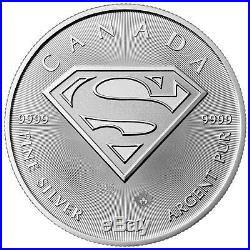 2016 Canada $5 1 oz. Silver Superman Lot of 100 Coins GEM BU SKU41399