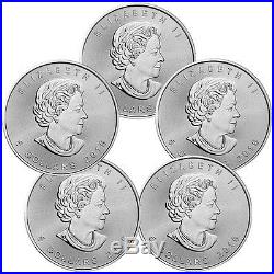 2016 Canada $5 1 oz. Silver Superman Lot of 5 Coins GEM BU SKU41396