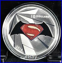 2016 Canada Batman Vs. Superman Coin Set 4 Silver Coins 15.87g Each