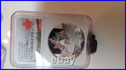 2016 Canada Maple Leaf Shape Goose. 999 Silver Proof Coin NGC PF 69 Cool Label