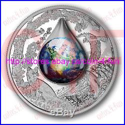 2016 Canada Mother Earth $20 1 oz Pure Silver Coin with 3D Water Droplet
