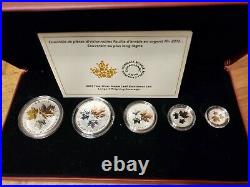 2016 Historic Reign Canada Fractional 5 piece silver Set mintage of 7500