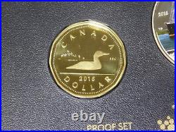 2016 Royal Canadian Mint Canada 7 Coin Silver Dollar Transatlantic Cbl Proof Set