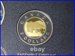 2016 Royal Canadian Mint Canada 7 Coin Silver Dollar Transatlantic Cbl Proof Set