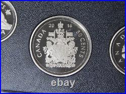 2016 Royal Canadian Mint Canada 7 Coin Silver Dollar Transatlantic Cbl Proof Set