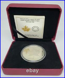 2017-2 oz SILVER COIN Iconic MAPLE LEAF-150th anniversary Canada confederation