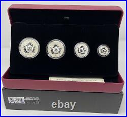 2017 Canada 1oz Fine Silver Maple Leaf Tribut Fractional 4 Coin Set #22-25