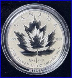 2017 Canada 1oz Fine Silver Maple Leaf Tribut Fractional 4 Coin Set #22-25