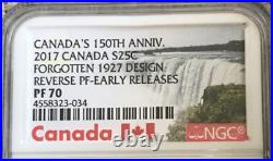 2017 Canada 25C 1 Oz Forgotten 1927 Design NGC Reverse Proof 70 Early Releases
