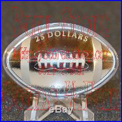 2017 Canada $25 1 oz Football-Shaped and Curved Pure Silver Coin