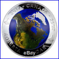 2017 Canada $25 1 oz. Glow-in-Dark Domed Colorized Proof Silver In OGP SKU44817