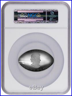2017 Canada $25 1 oz Silver Football-Shaped NGC PF70 First Day Issue SKU44024