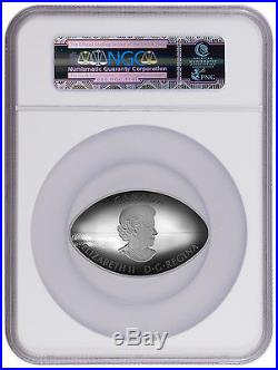 2017 Canada $25 1 oz Silver Football-Shaped NGC PF70 UC First Day Issue SKU44024