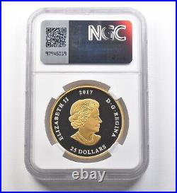 2017 Canada 25 Dollars Silver Gilt Great Seal Of Canada PF70 UCAM NGC 8264 2017 Canada 25 Dollars Silver Gilt Great Seal Of Canada PF70 UCAM NGC 8264