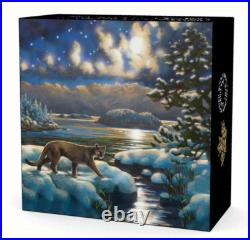 2017 Canada $30 Animals in the Moonlight Cougar Pure Silver Coin 2017 Canada $30 Animals in the Moonlight Cougar Pure Silver Coin