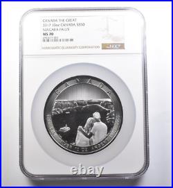 2017 Canada 50 Dollars Silver Canada The Great Niagara Falls MS70 NGC 4562 2017 Canada 50 Dollars Silver Canada The Great Niagara Falls MS70 NGC 4562