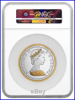 2017 Canada Big Coin Colville Howling Wolf 5 oz Silver Gilt NGC PF70 ER SKU48231